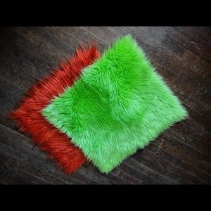Photography Lime Green & Orange fur layers